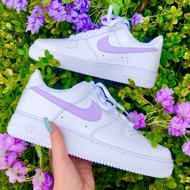 Custom Air Force 1 Pastel Butterfly – Lilaccustom