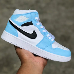 Custom Air Jordan 1 Mid Baby Blue