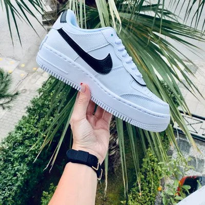 Nike Air Force 1 Shadow White Black Custom