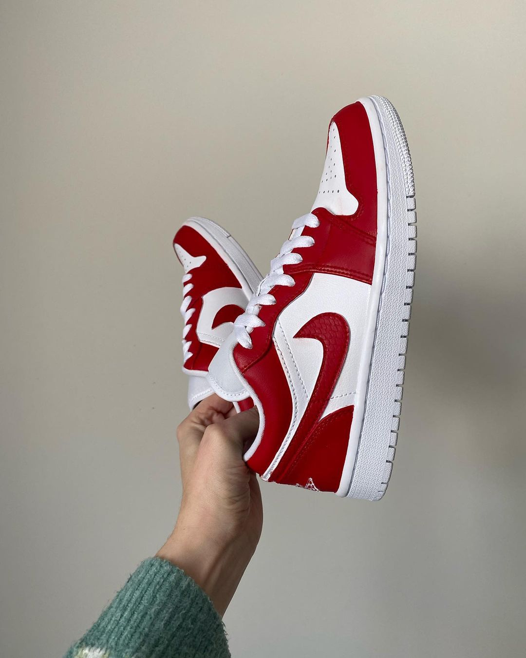 Custom Jordan 1 red