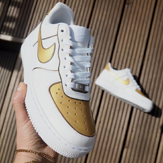 custom air force 1 gold
