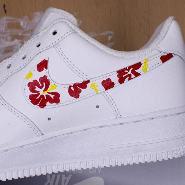 Custom Air Force 1 Hawaiian Hibiscus