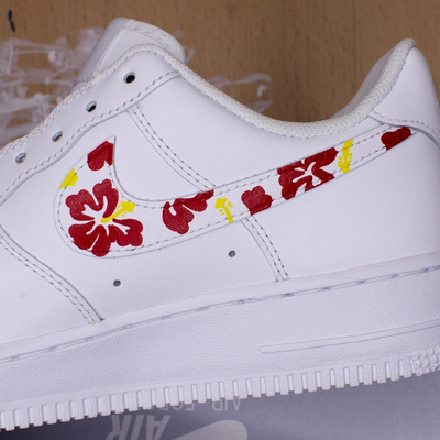 Custom Air Force 1 Hawaiian Hibiscus