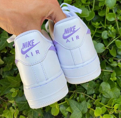 Custom Air Force 1's Cow Purple