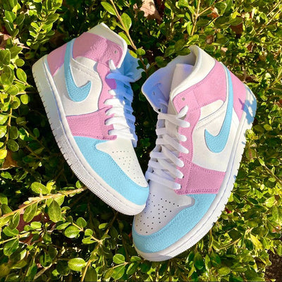 Custom Air Jordan 1 Cotton Candy Colorblock 🍬