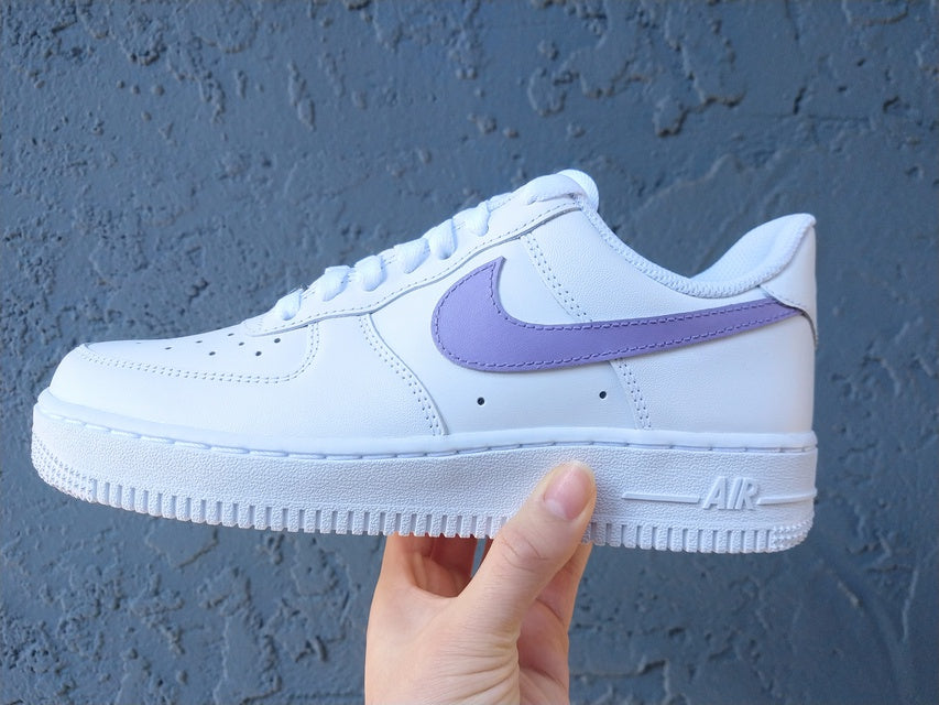 Custom Air Force 1 Violet Swoosh – Lilaccustom