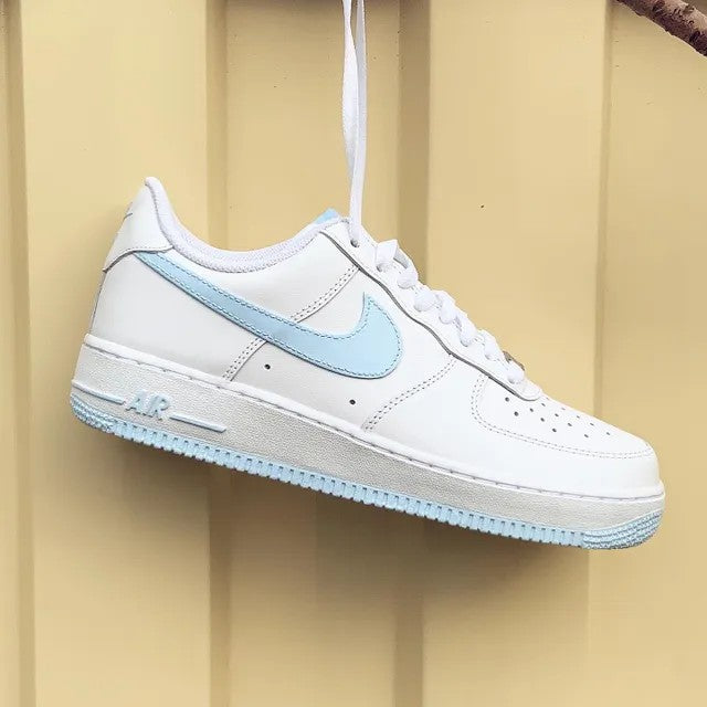 Baby Blue Nike Air Force 1 Custom