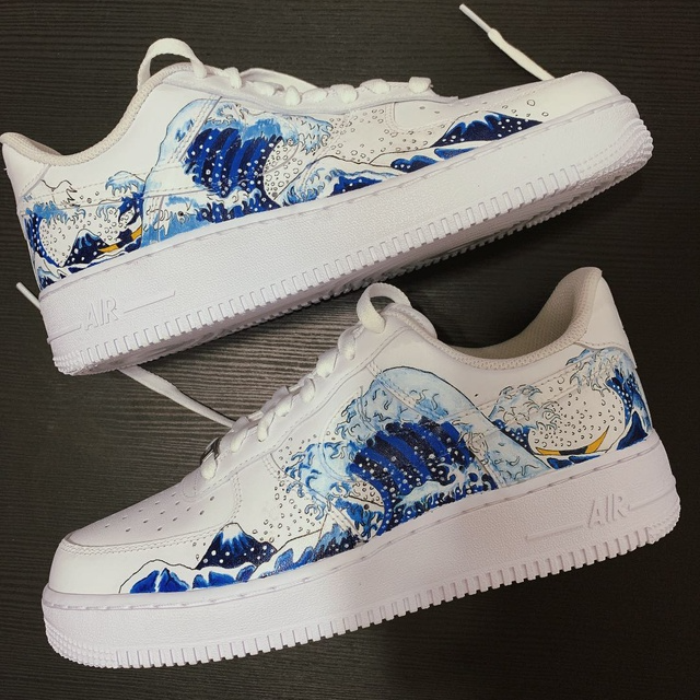 Custom Air Force 1 Wave Kanagawa