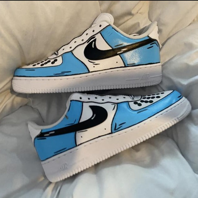 Custom Air Force 1 Blue Cartoon