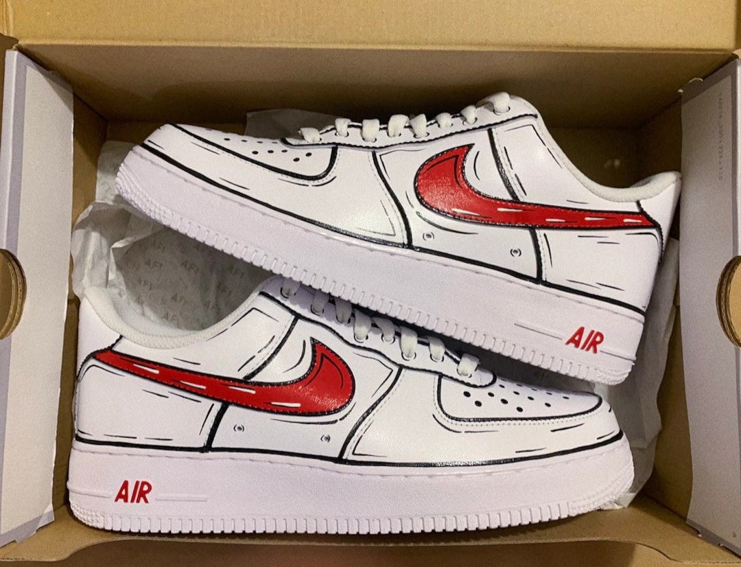 Cartoon Nike Air Force 1 Custom Shoes (Made To Order) Custom Sneakers