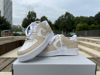 Beige Air Force 1 Custom