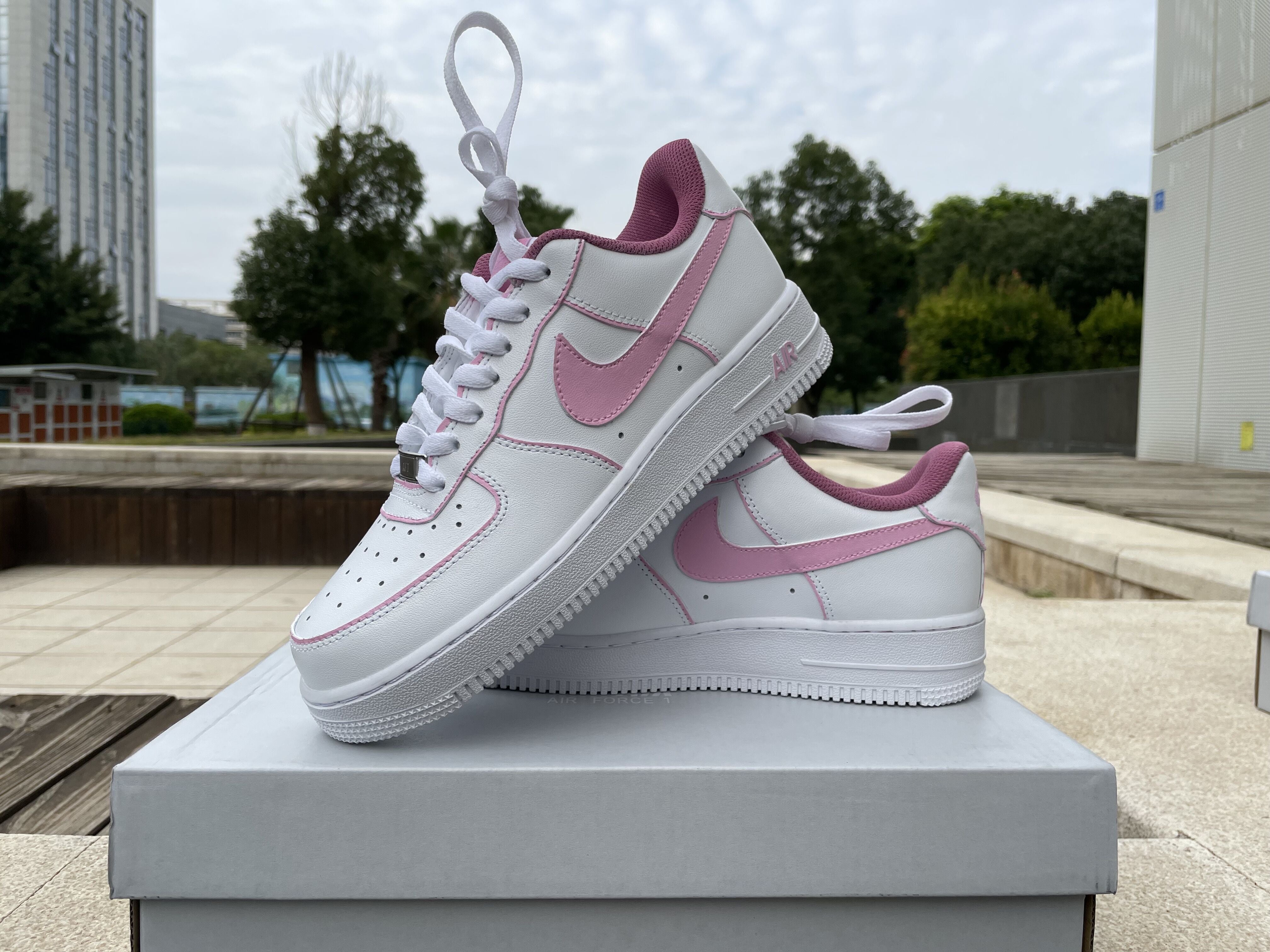 pink Air Jordan 1 Custom