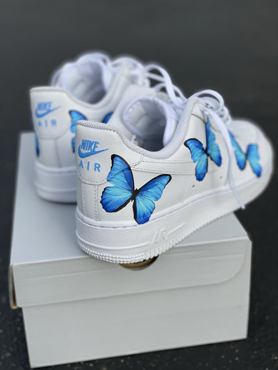 Custom Air Force 1 Blue Butterfly