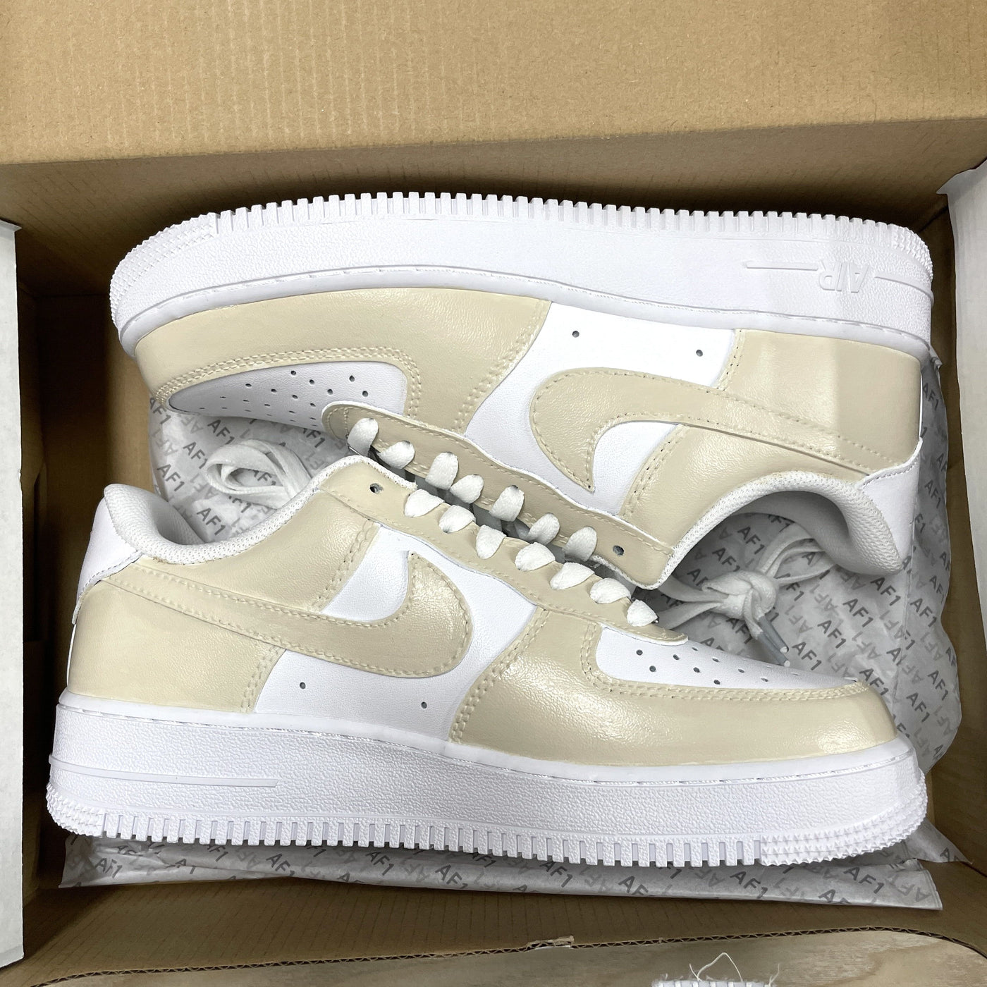 Custom Air Force 1 Beige