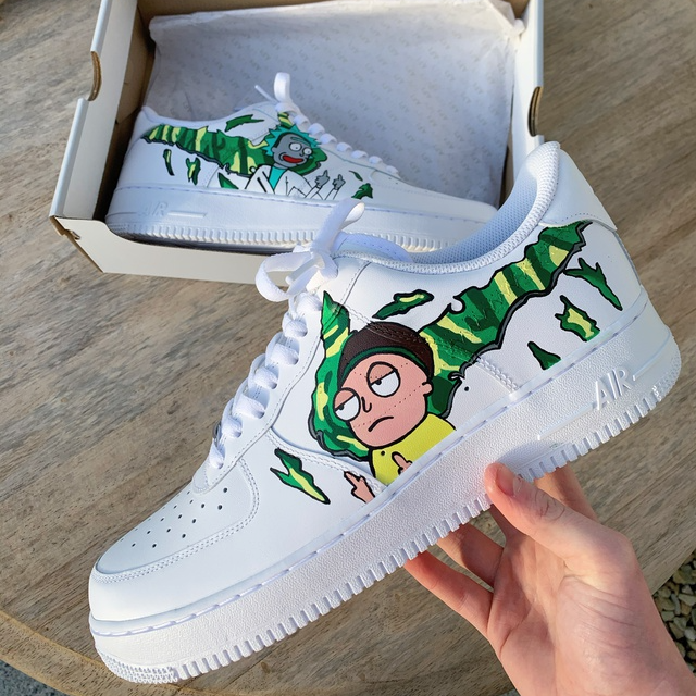 Custom Air Force 1 Rick And Morty