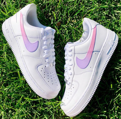 Custom Air Force 1 Ombré Pink Purple