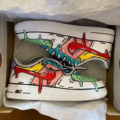 Colorful Drippy Cartoon AF1