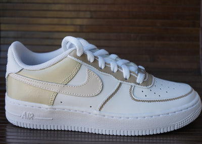 Custom Nike Air Force 1 (AF1s) Beige