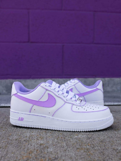 Sassy Mood Collection AF1 Lilac Purple Outline Air Force 1