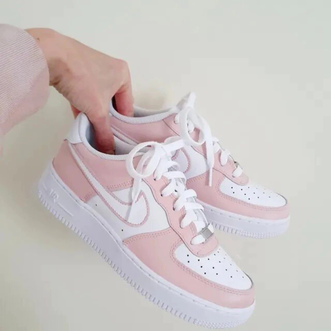 Custom air force 1 BARELY ROSE Nike air force 1