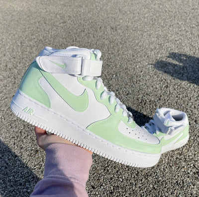 Sage Green Nike Air Force 1 Mid