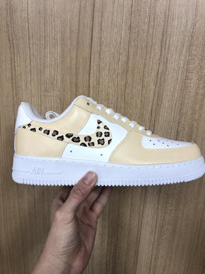 Custom Air Force 1 Leopard Print