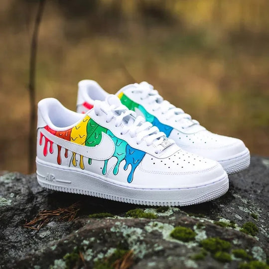 Custom Air Force 1 Colorful Drip