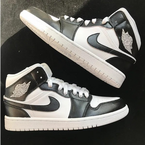 Black White Air Jordan 1 Custom