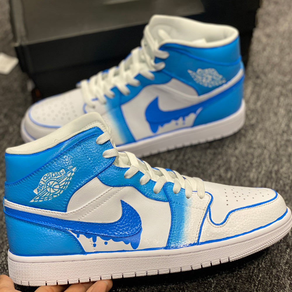 BLUE DRIP AIR JORDAN 1 CUSTOM