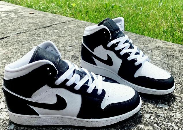 Custom Air Jordan 1 Black & White