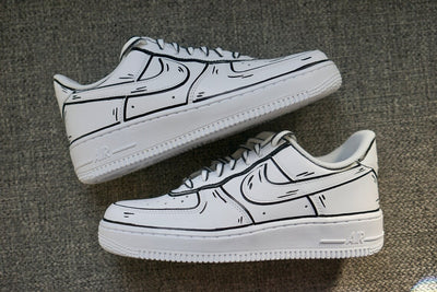 Cartoon Custom Nike Air Force 1 Custom Shoes (Made To Order) Custom Sneakers