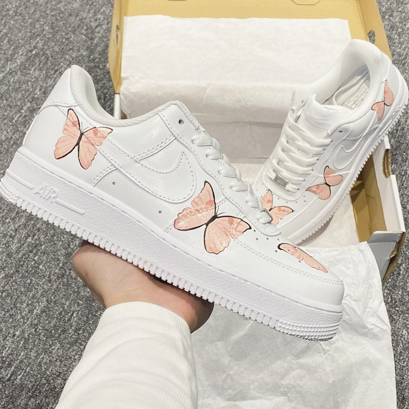 PINK BUTTERFLY CUSTOM AIR FORCE 1