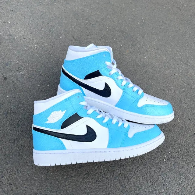 Custom Air Jordan 1 Blue & Black