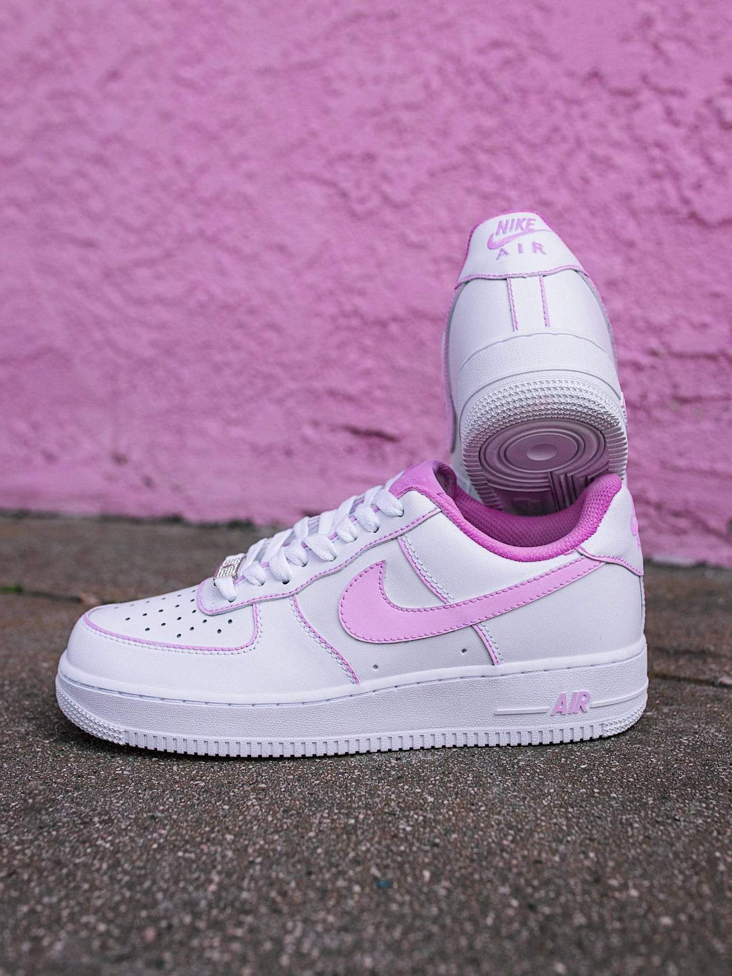 Moody Mood Collection AF1 Pink Outline Air Force 1