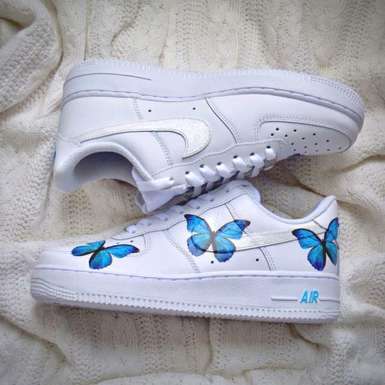 Custom Air Force 1 Butterfly Glitter