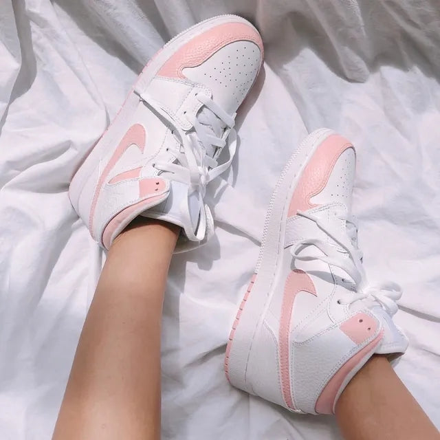 Custom Air Jordan 1 Mid Baby Pink