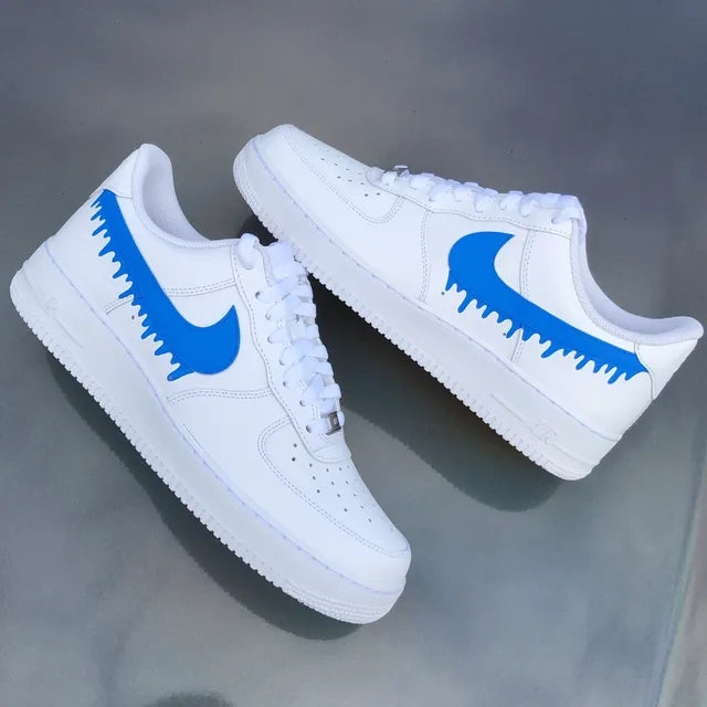 Custom Air Force 1 Drippy Blue