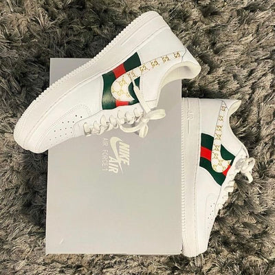 Custom Air Force 1 Red green