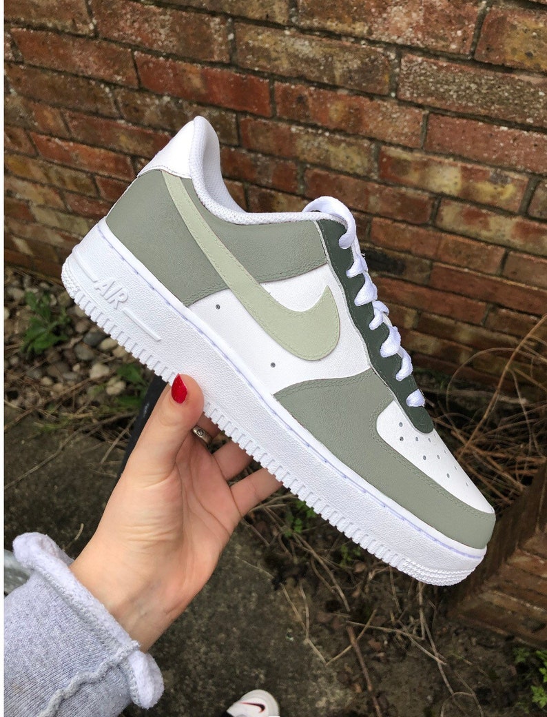 Custom Air Force 1 Pistachio Sage Green