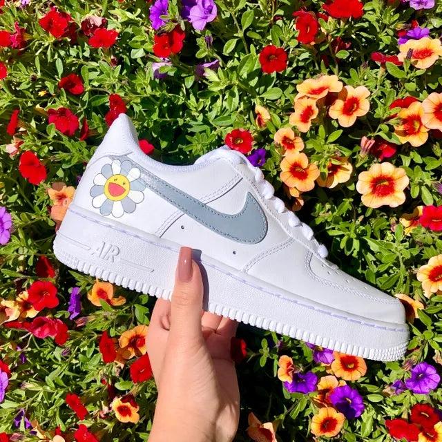 Custom Air Force 1 Grey Takashi Murakami 🌼