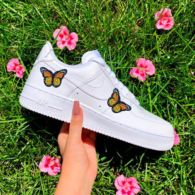 Custom Air Force 1 Butterfly Sunset