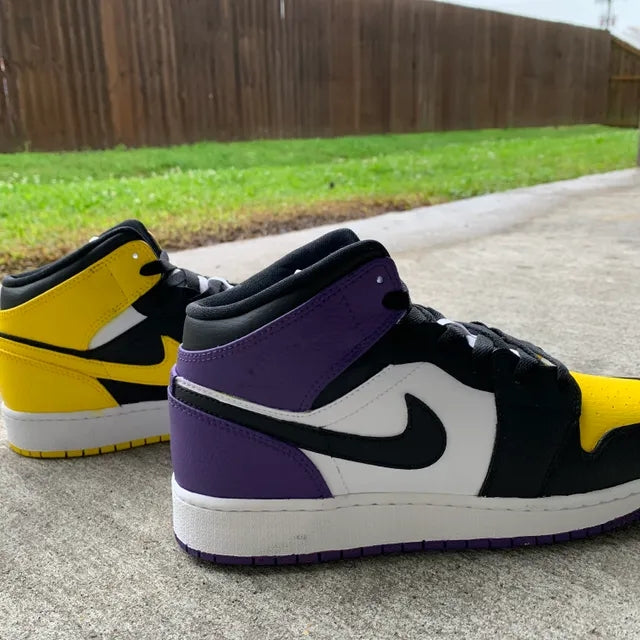 Custom Air Jordan 1 Purple Days Yellow Nights