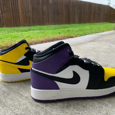 Custom Air Jordan 1 Purple Days Yellow Nights