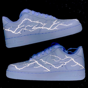 Custom Air Force 1 Reflective lightning