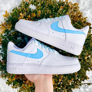 Custom Air Force 1 Baby Blue Lace 🧚🏻💎