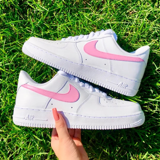 Custom Air Force 1 Baby Pink Pastel 🌸