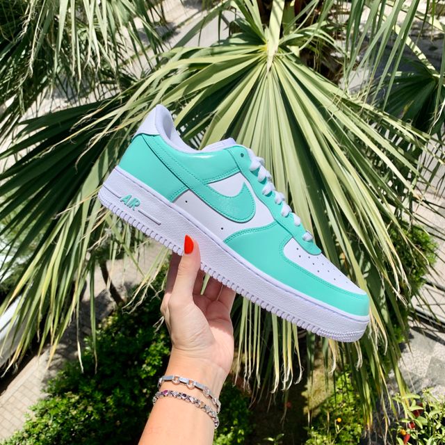 Custom Air Force 1 Avocado Mint