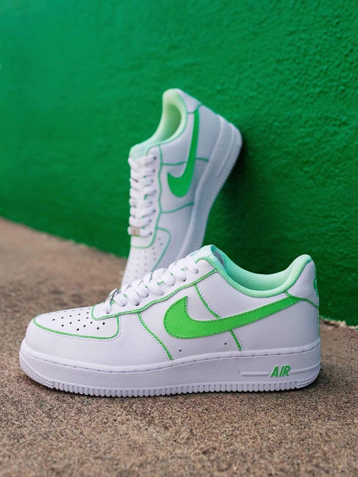 Lucky Mood Collection Mint Green Outline Air Force 1