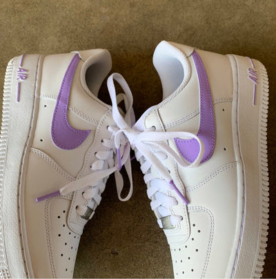 Custom Air Force 1's Pastel Lilac Purple