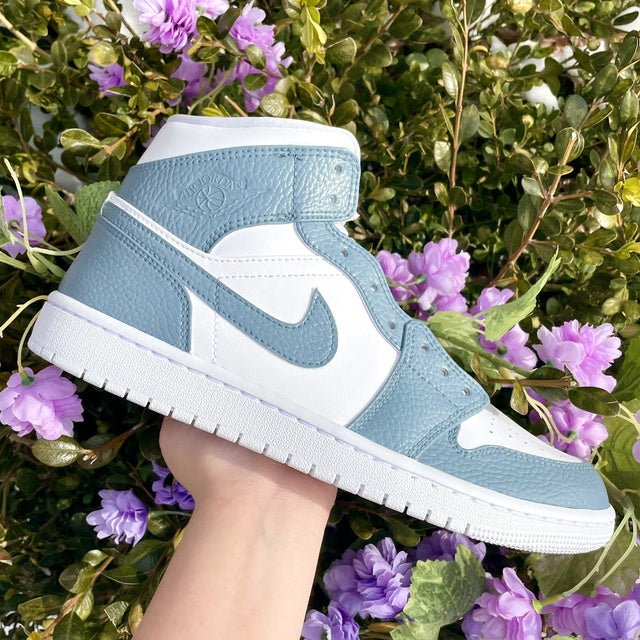 Custom Air Jordan 1 Grey Rey Colorblock 🖤